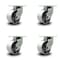 Service Caster 6 Inch Extra Heavy Duty Semi Steel Cast Iron Wheel Swivel Caster SCC, 4PK SCC-KP92S630-SSR-4 - alternate 1